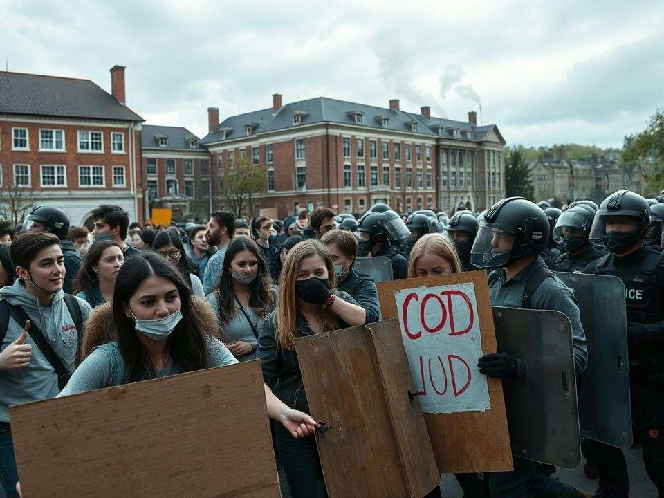 <p>For several days, protests rocked the capital's Cheikh Anta Diop University (UCAD) as students demanded payment of grant arrears.</p>