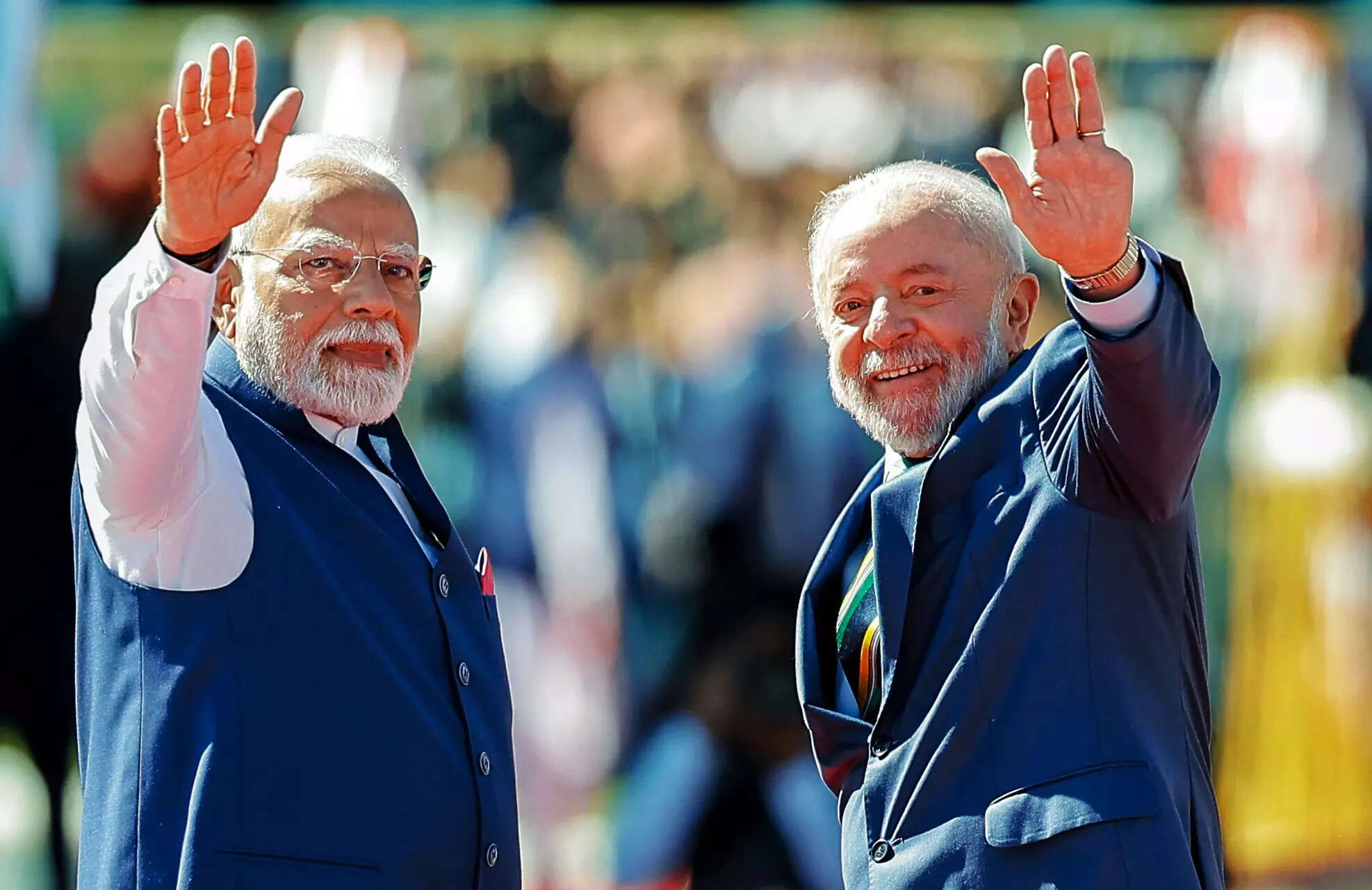 Prime Minister Narendra Modi and Brazilian President Luiz Inacio Lula da Silva