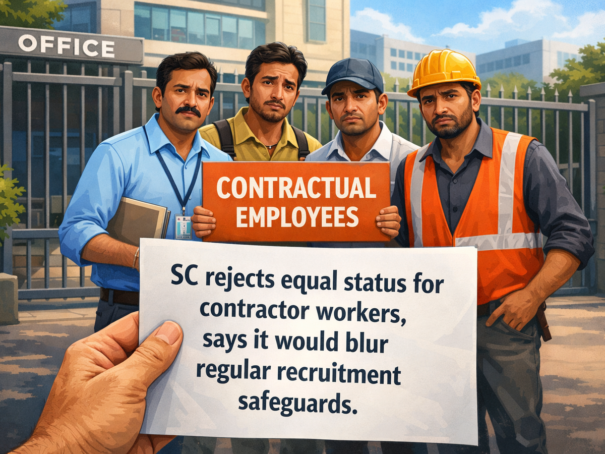 <p>Contractual staff can’t claim regular status as a right, says SC; long-serving workers may get relief but not set a precedent</p>
