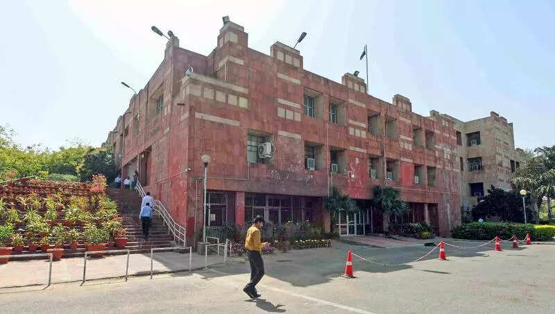 <p>At JNU, lines from 