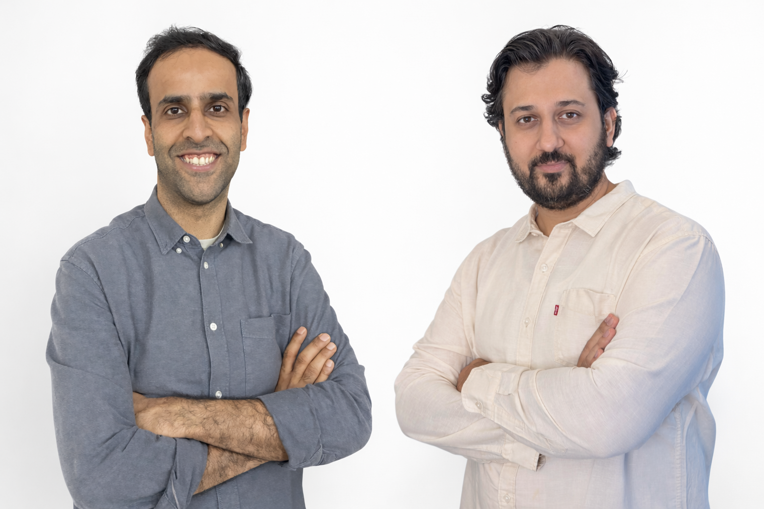 <p>(L-R) Sharad Vij and Kumar Vikramaditya, cofounders, Hirebound.</p><p>“><figcaption class=