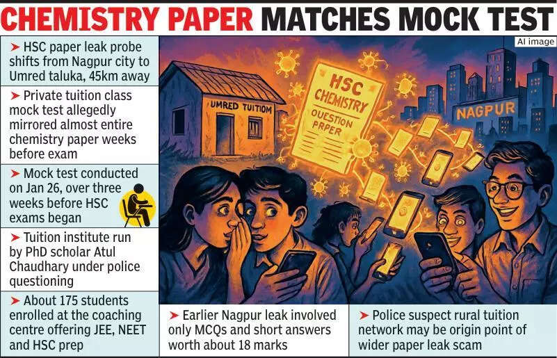 <p><br>Investigations in Nagpur city so far revealed that only the MCQ section and one-line/short-answer questions (totalling roughly 18 marks) were leaked and circulated</p>