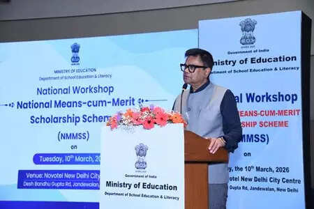 <p>Under the NMMSS, scholarships are awarded to meritorious students from economically weaker sections to prevent their dropouts at class VIII and encourage them to continue their education at the secondary stage.</p>