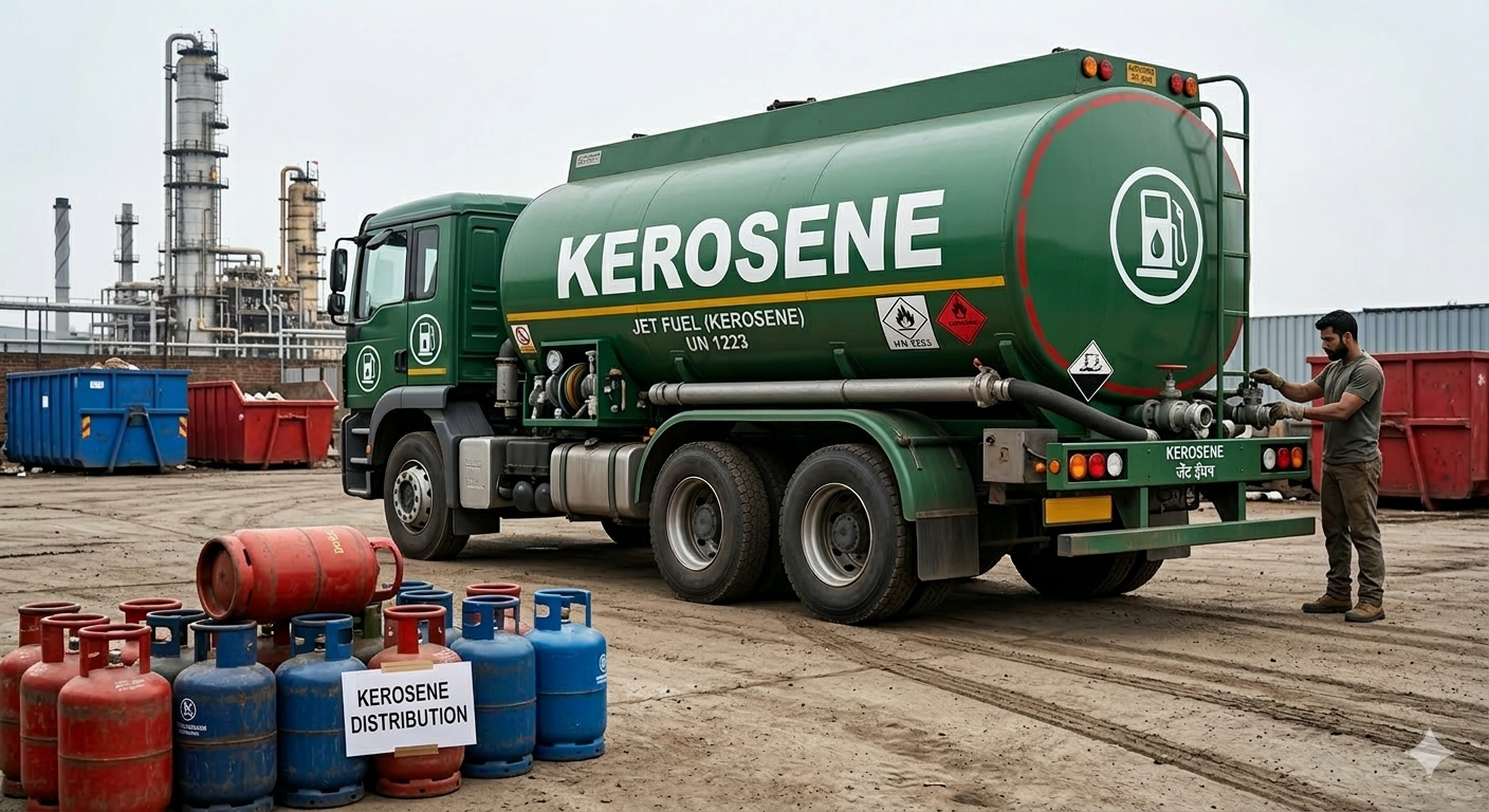 <p>Kerosene is a natural byproduct of crude oil refining during the production of petrol and diesel.</p>