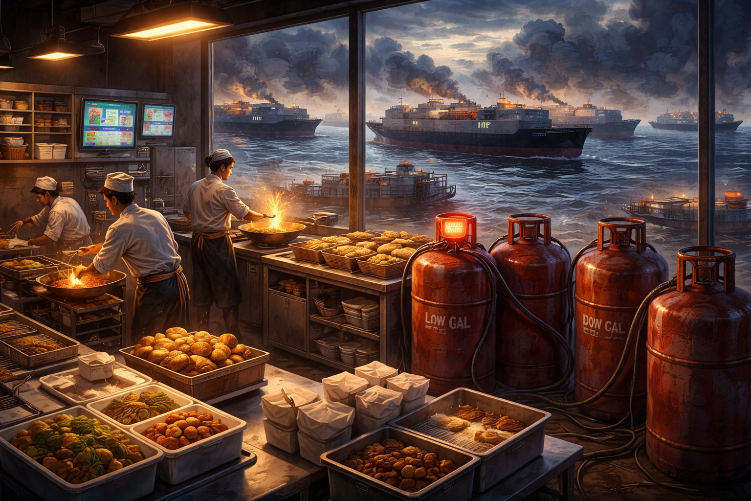 <p>Cloud kitchens face severe disruption due to an ongoing LPG shortage. Operators are scaling down menus, reducing working hours, and struggling financially.</p>