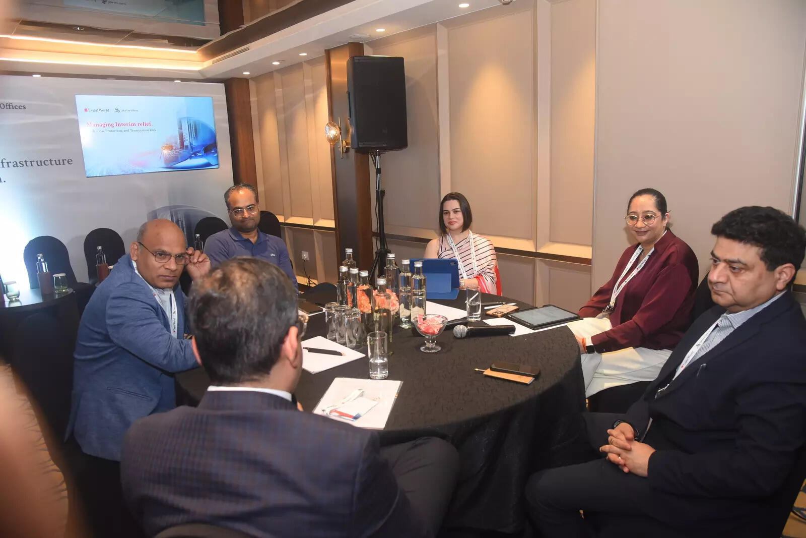 <p>Susheel Jad, President & General Counsel (India), Think Gas <em>[Far right]</em>; Gunita Pahwa, Joint Managing Partner, S&A Law Offices; Mehak Oberoi, Legal Head (Hydro APAC), GE Vernova; Ravi Rajiv Upadhay, General Counsel, KKR; Ashish Kumar Pandey, Head - Governance, Compliance and Company Secretary<span class=