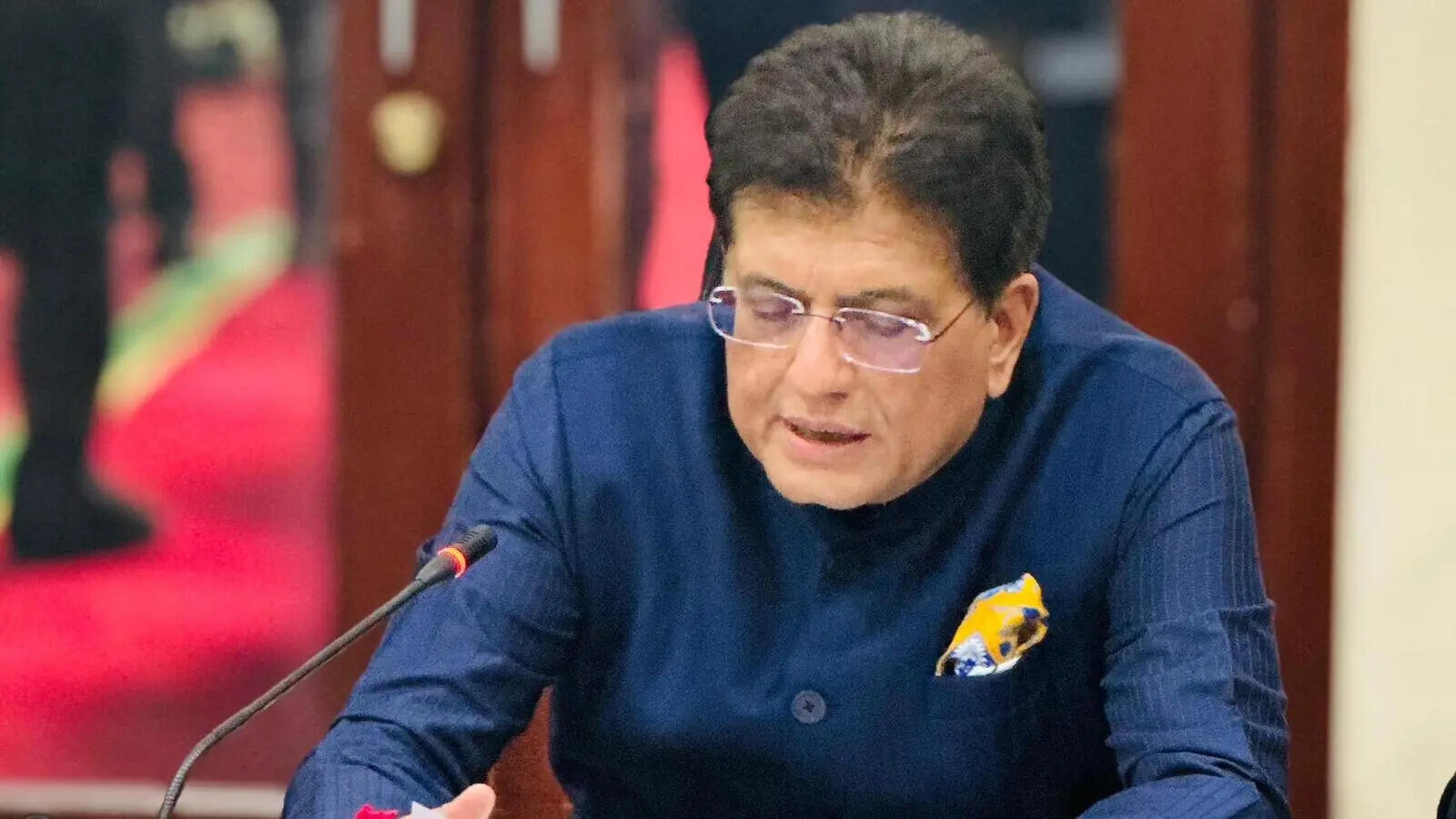 <p>Union Commerce and Industry Minister Piyush Goyal at the 14th Ministerial Conference of the World Trade Organization (WTO)</p>