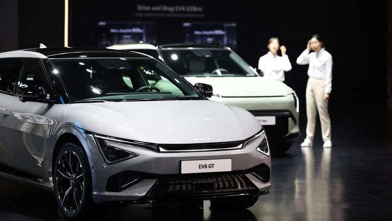 

<p>Kia trimmed its 2030 sales target for all vehicles to 4.13 million vehicles, which would be around 4.5 per cent share of the global market.</p>
<p>“/><figcaption class=