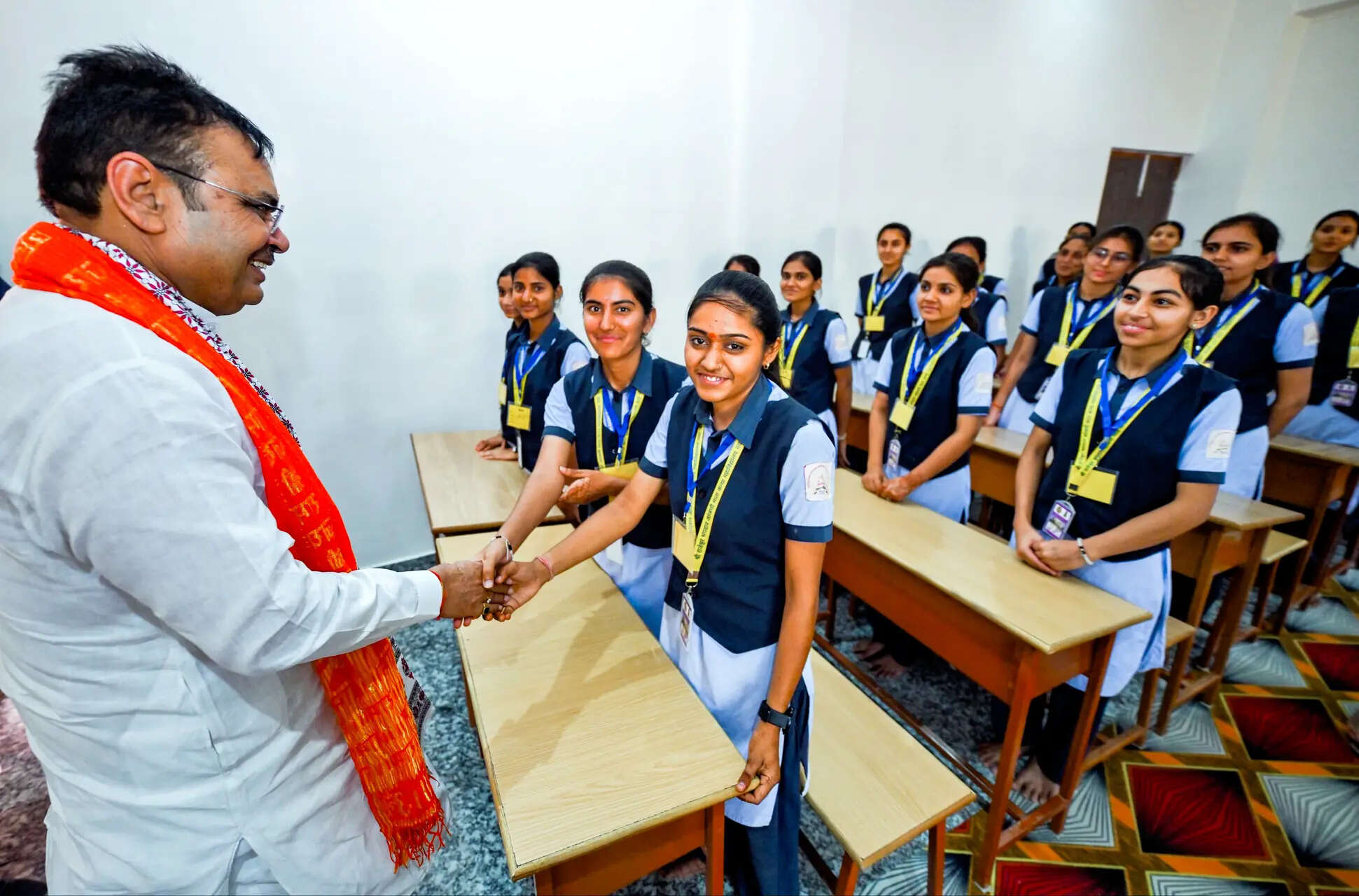 <p>According to an official statement, he said the state government, in line with Prime Minister Narendra Modi's vision, has prepared a development roadmap focusing on youth, women, farmers and labourers</p>