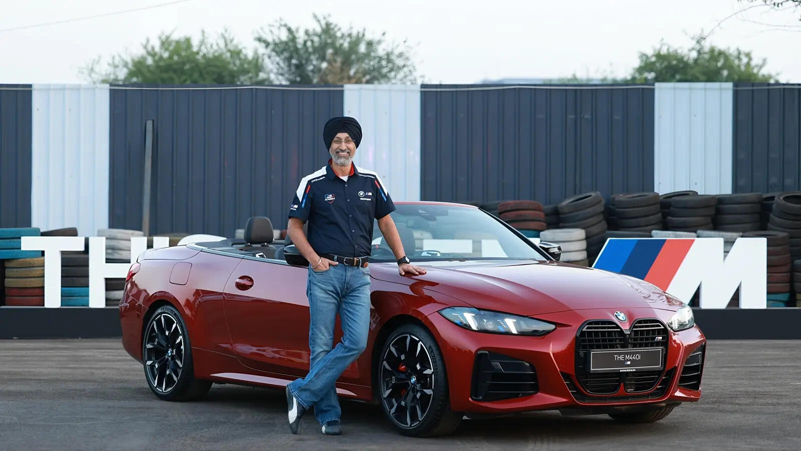 

<p>Hardeep Singh Brar, President and CEO, BMW Group India with the all-new BMW M440i xDrive Convertible.</p>
<p>“/><figcaption class=