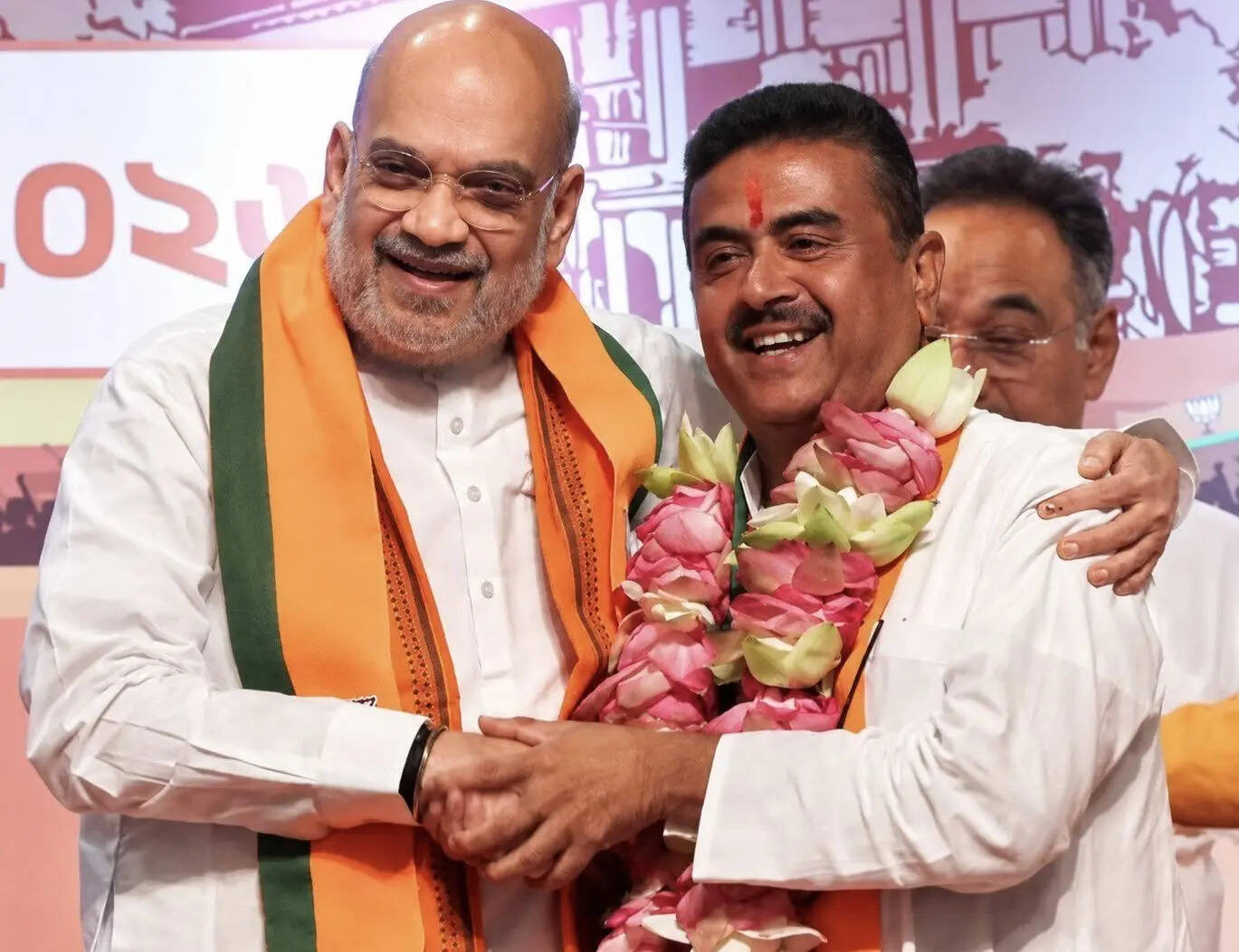 <p>Home Minister Amit Shah with Suvendu Adhikari, BJP’s first Chief Minister of West Bengal </p>