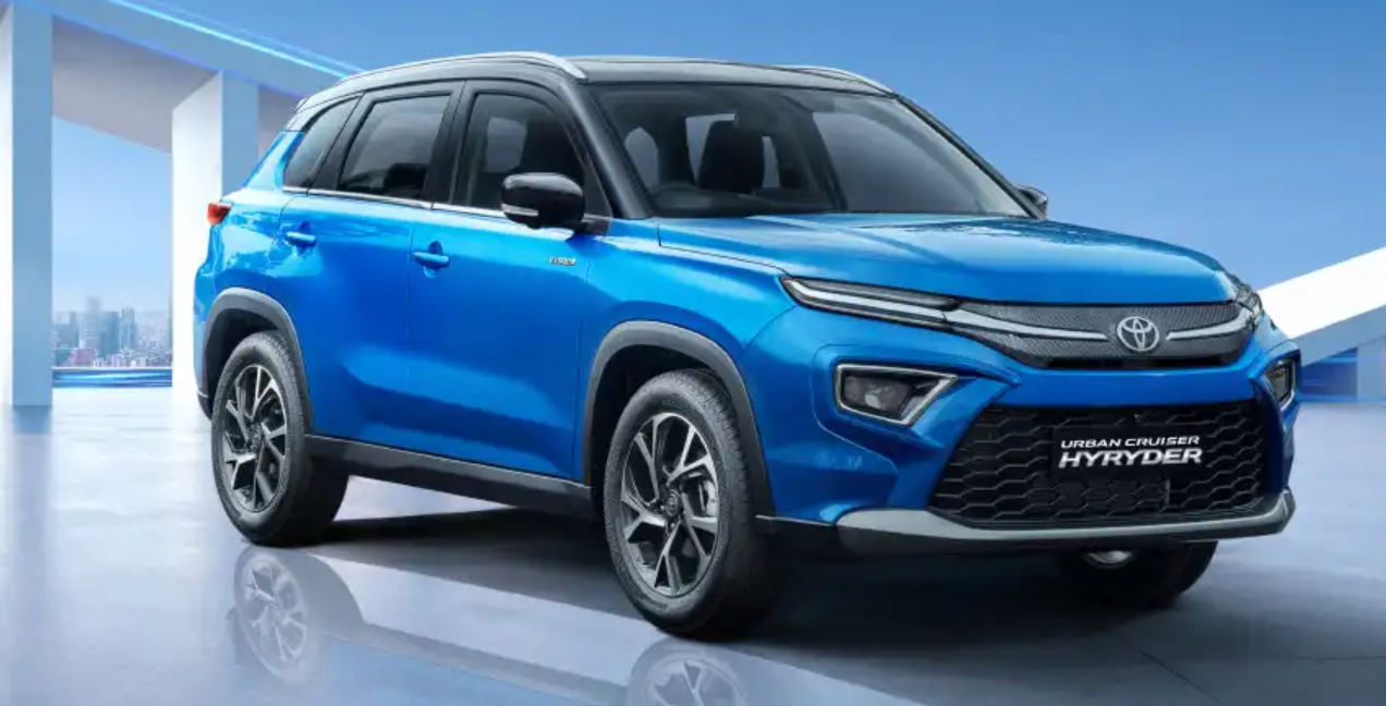 

<p>Toyota Urban Cruiser Hyryder</p>
<p>“/><figcaption class=