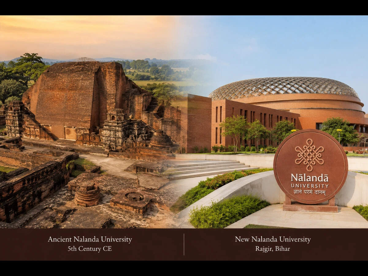 Nalanda Then and Now: Ancient ruins and the modern campus reflect Indias attempt to revive one of the worlds oldest centres of learning.