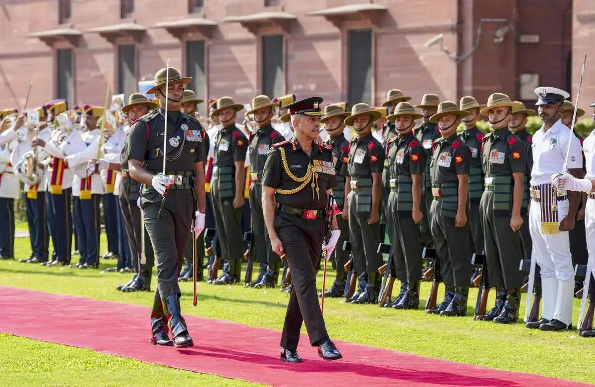 <p>General N.S. Raja Subramani receives a Tri-Services Guard of Honour after assuming charge as India’s Chief of Defence Staff at South Block in New Delhi on May 31, 2026.</p>