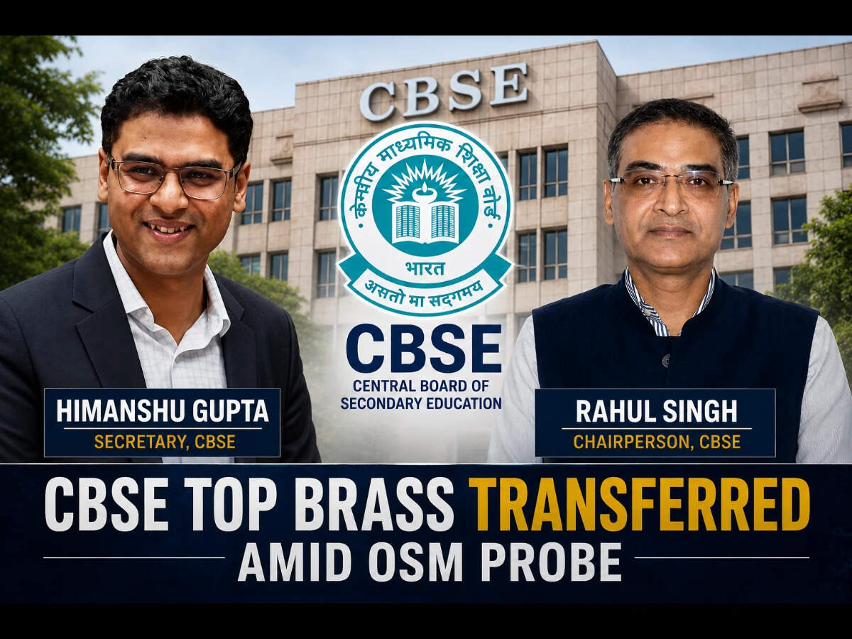 CBSE Chairman, Secretary shifted as Centre orders inquiry into OSM procurement