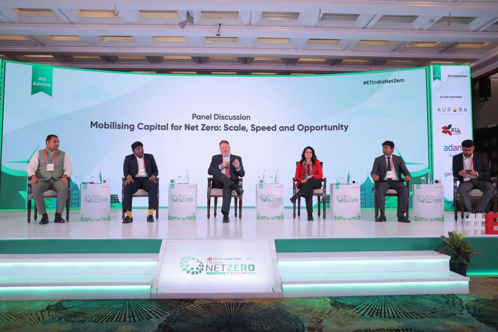 <p>Industry leaders discuss financing pathways for India's net-zero transition at the 4th Edition of The Economic Times India Net Zero Forum 2026 in New Delhi on Tuesday.</p>
