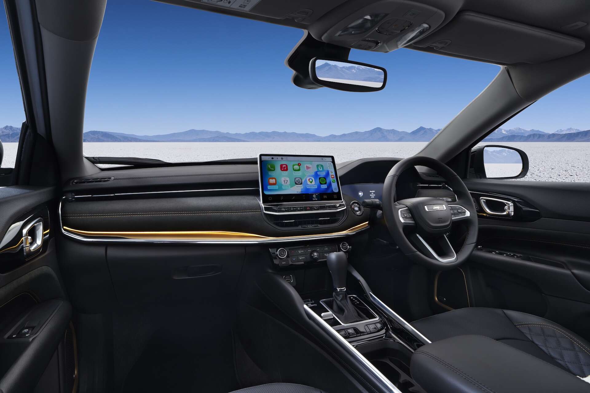 

<p>Jeep also introduced CARA AI, Stellantis’ voice-enabled in-car assistant, on the Meridian. </p>
<p>“/><figcaption class=