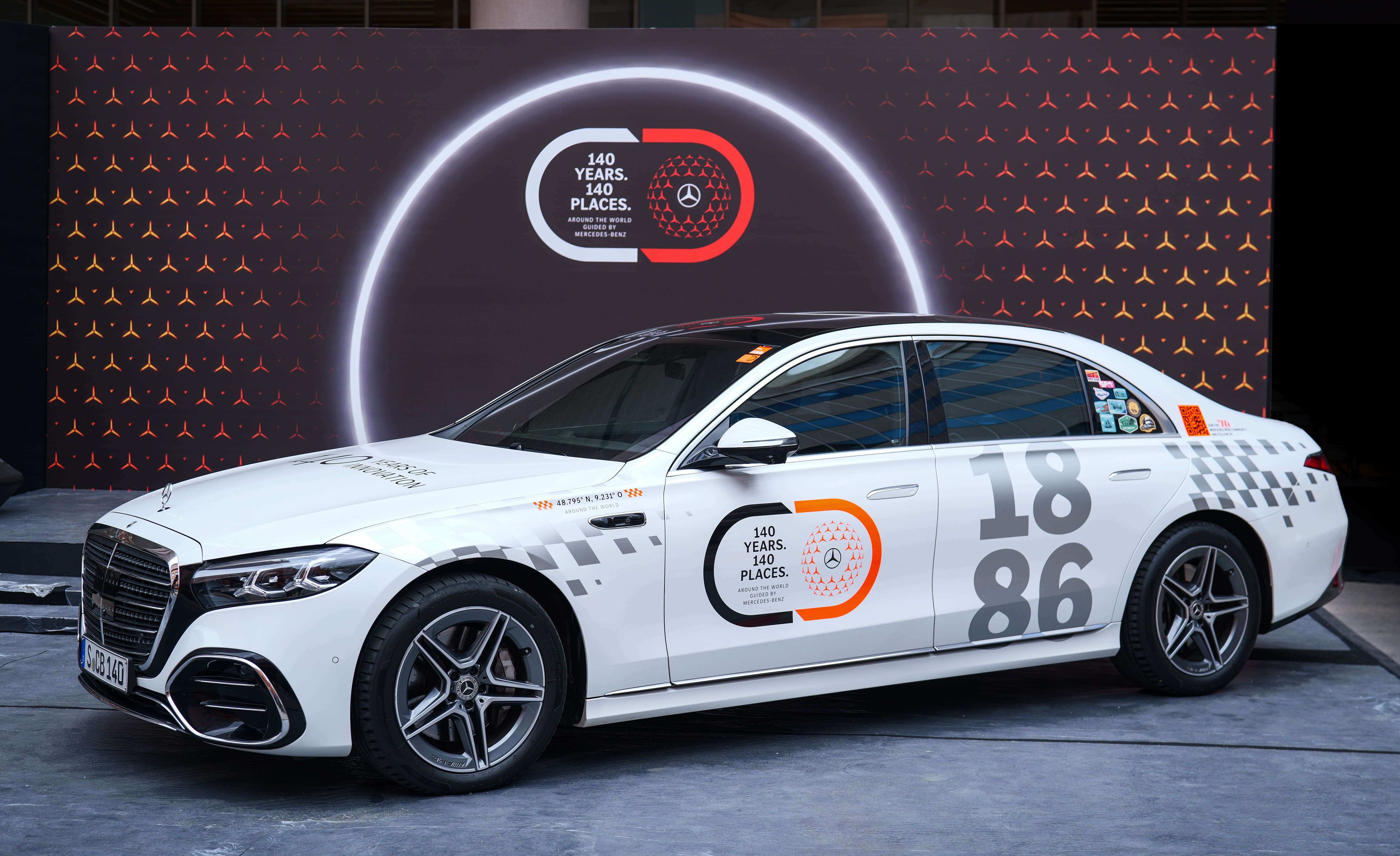 

<p>The anniversary drive, which began in Stuttgart, is touring 140 locations worldwide before concluding in Germany later this year.</p>
<p>“/><figcaption class=