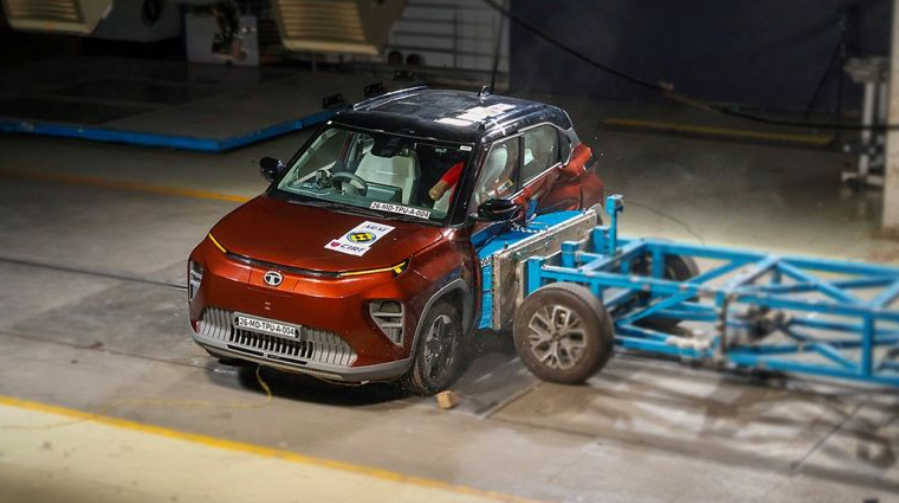 

<p> Tata Motors’ Punch.ev BNCAP crash</p>
<p>“/><figcaption class=