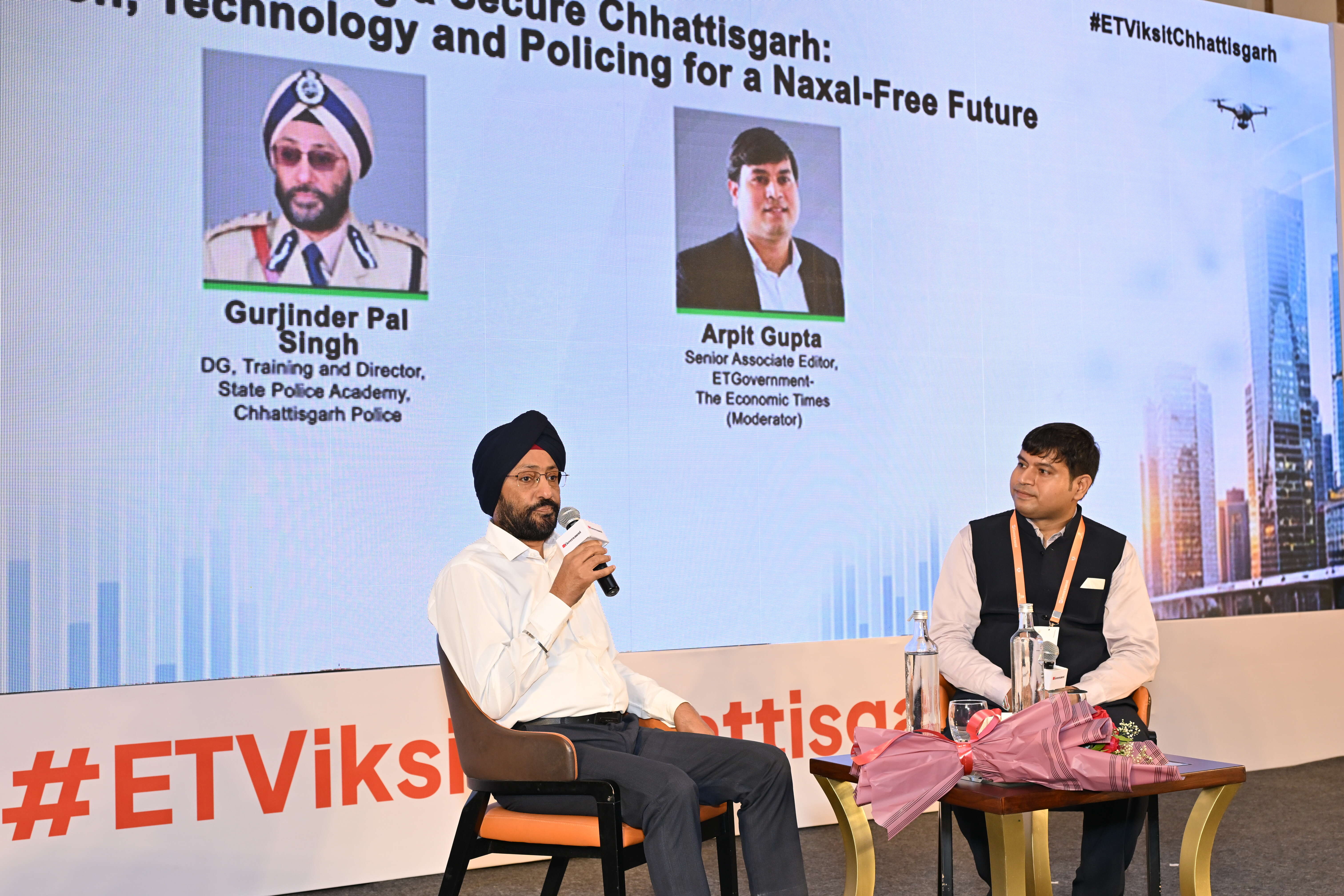 G. P. Singh, DG Training and Director, State Police Academy, Chhattisgarh Police, at the Viksit Chhattisgarh Conclave