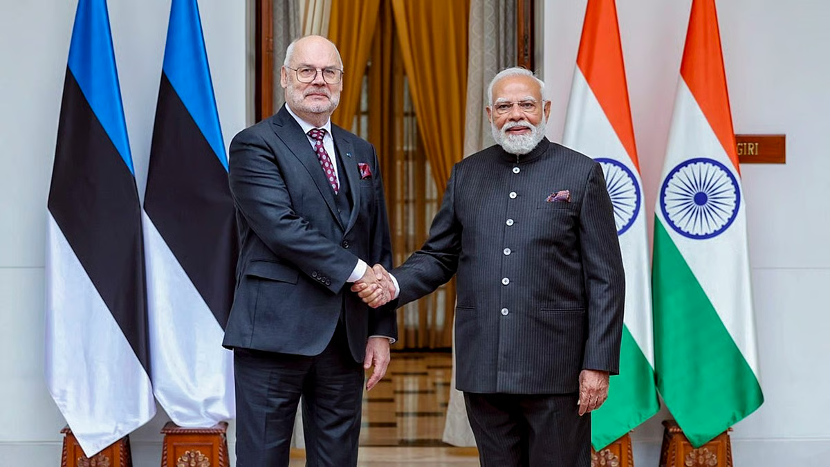 PM Modi with President of Estonia Alar Karis