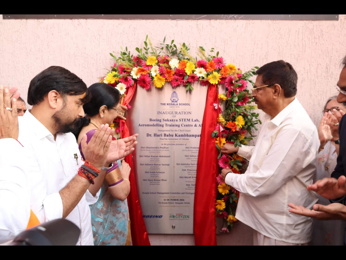 Governor unveils the Boeing Sukanya Program STEM lab and Aeromodeling Training Center in Bargarh