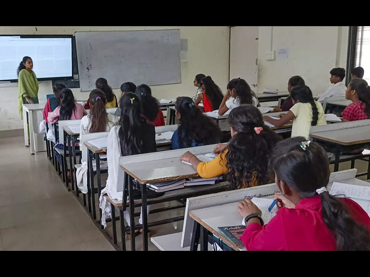 Students from tribal region during the training programme initiated by Tribal Development Department.