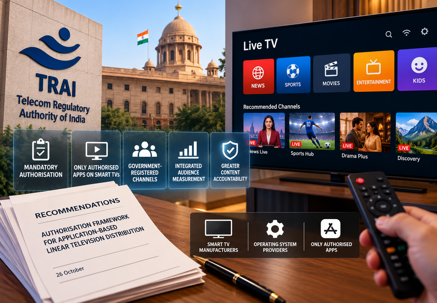 TRAI's Game-Changing Proposal: Mandatory Approval for Internet TV in ...