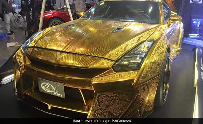 Usd 1 Million Gold-Plated Car 'Godzilla' On Display In Dubai, Auto News, Et  Auto