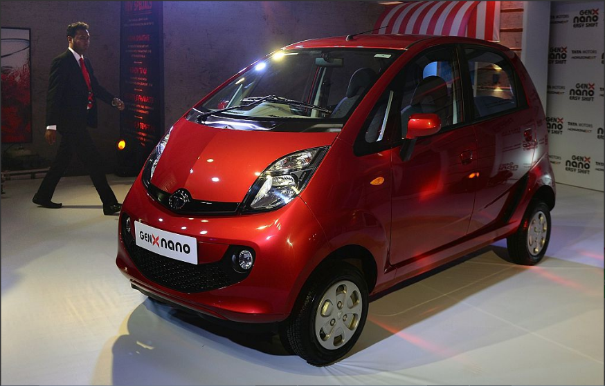 Ten Most Affordable Automatic Cars in India - Tata GenX Nano XMA - Rs  287,200