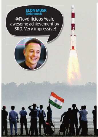 SpaceX founder Elon Musk calls ISRO's record-breaking feat &quot;very impressive&quot;