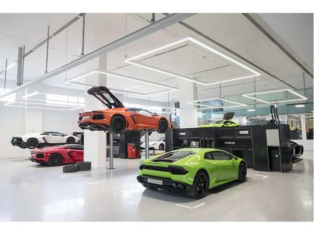 Lamborghini's biggest showroom and service centre