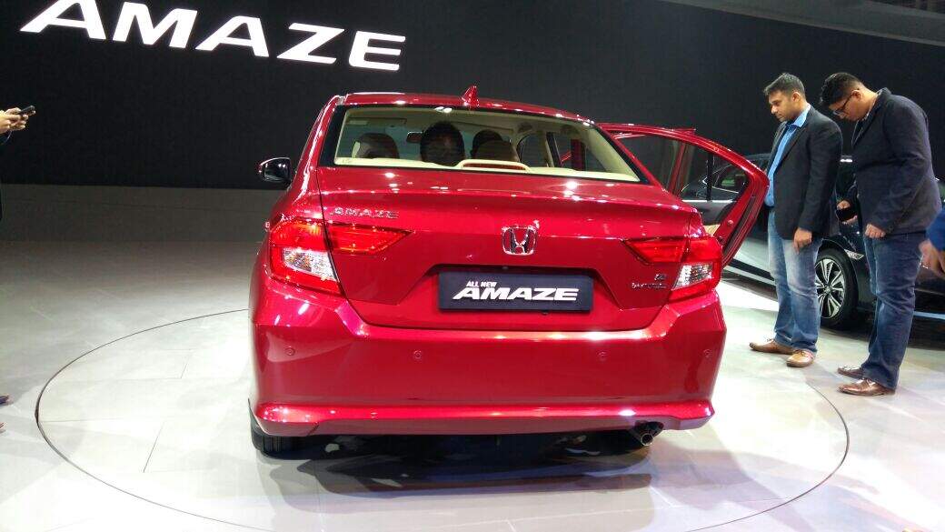 2018 Honda Amaze: The rear