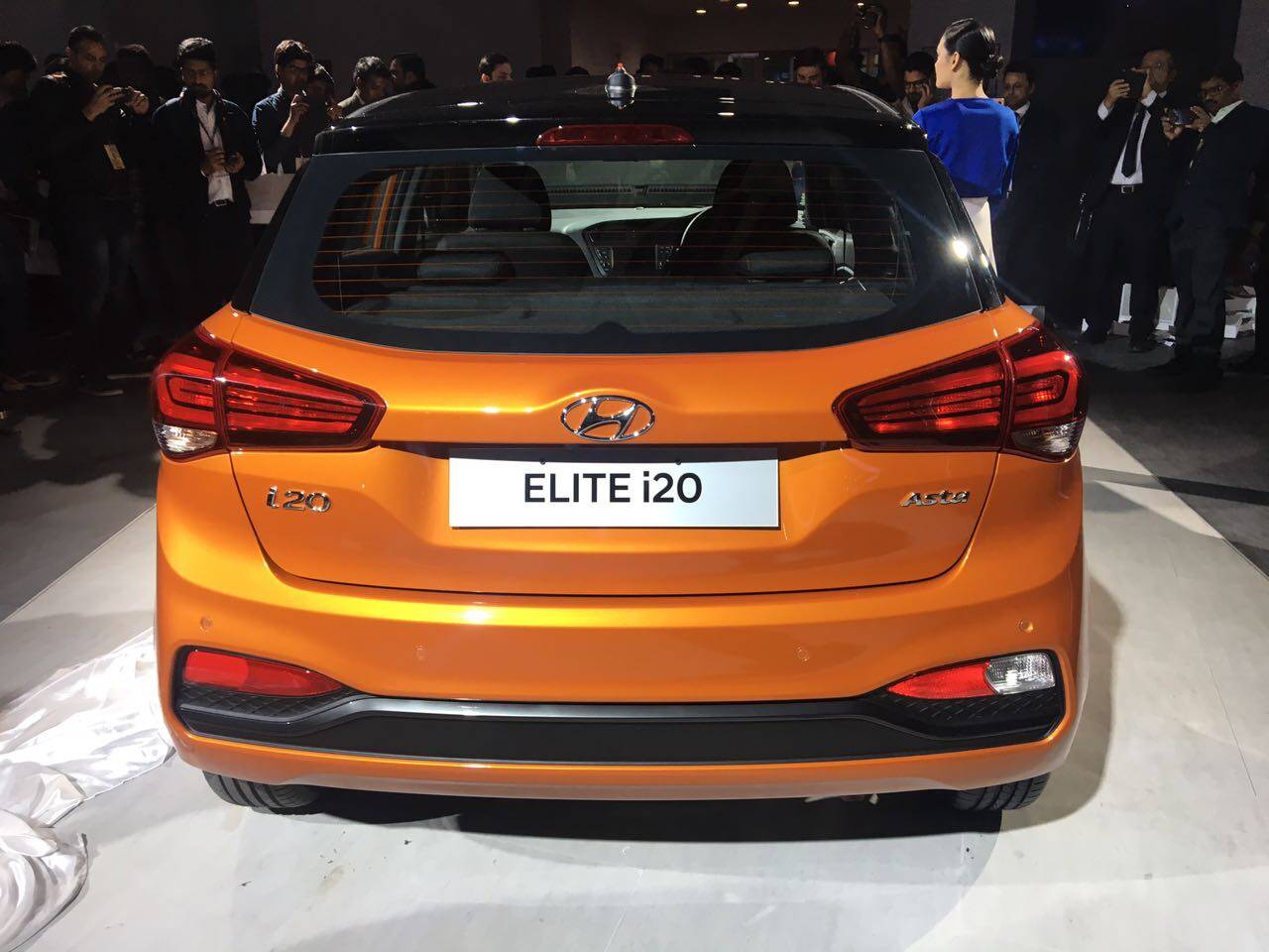 Refershed Hyundai Elite i20: The rear