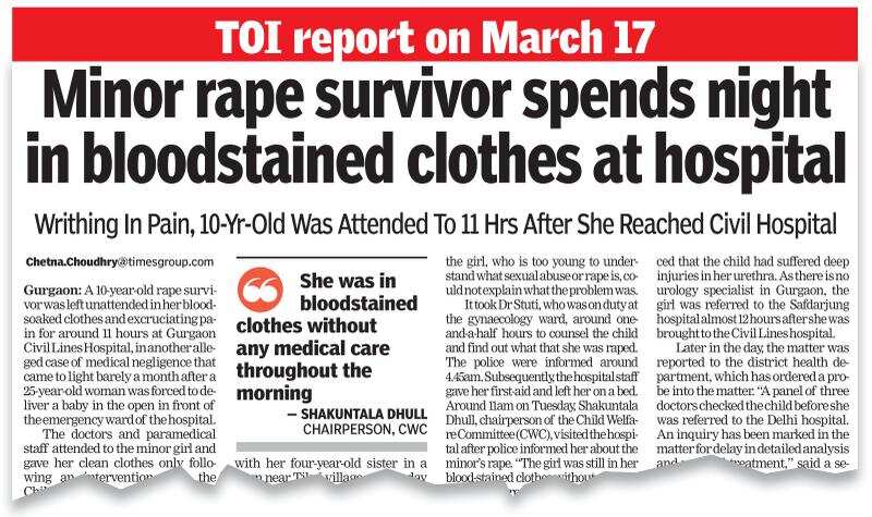 Three doctors face action for delay in treating minor rape survivor