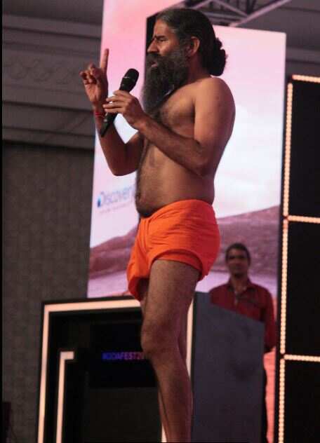Baba Ramdev at Goafest. 

(Photo by Toyoja Upadhyay)