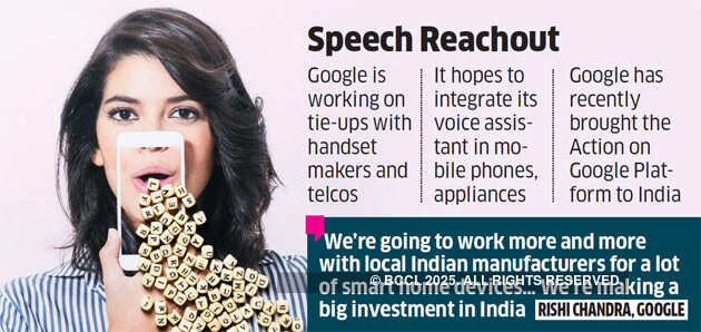 Google in talks with Indian cos to integrate voice assistant