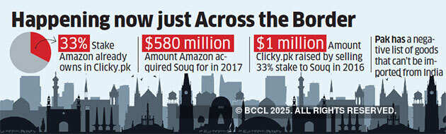 Cross-border boost for Make in India: Amazon could soon bring India, Pakistan closer