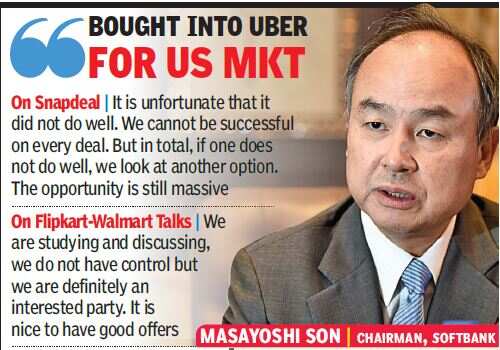 &quot;We are open to good offers for Flipkart&quot;: SoftBank’s Masayoshi Son