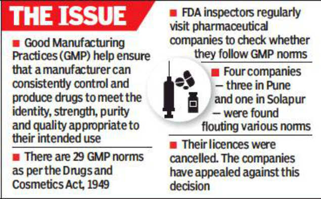 FDA cancels licences of 4 pharma companies over violation of norms