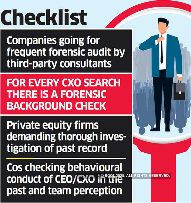 For better governance, firms want forensic audit of potential CEOs