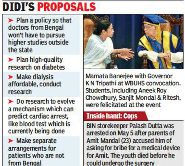 CM Mamata Banerjee slams dishonest health employees
