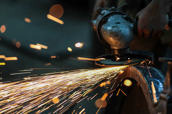 Industrial production slows to a five month low of 4.4% in March