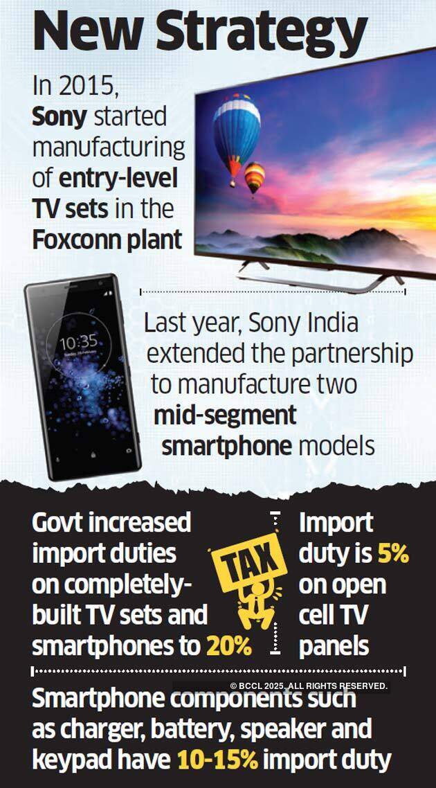 Sony to make more smartphones and televisions in India