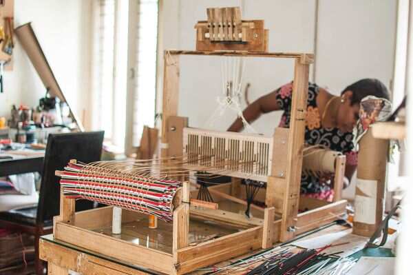 This entrepreneur has designed a green loom that can turn paper, rubber strips and flex banners into handloom