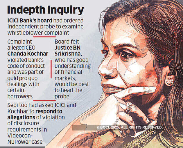 BN Srikrishna to probe conflict charges against Chanda Kochhar