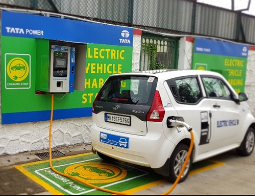 Tata store charging car