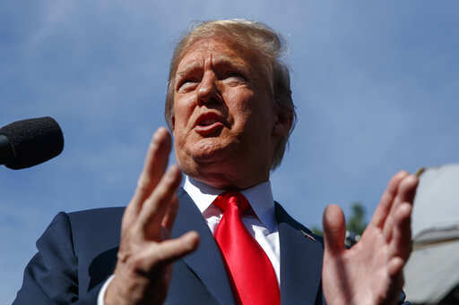 President Donald Trump speaks to reporters at the White House, Friday, June 15, 2018, in Washington.Photo/Evan Vucci)