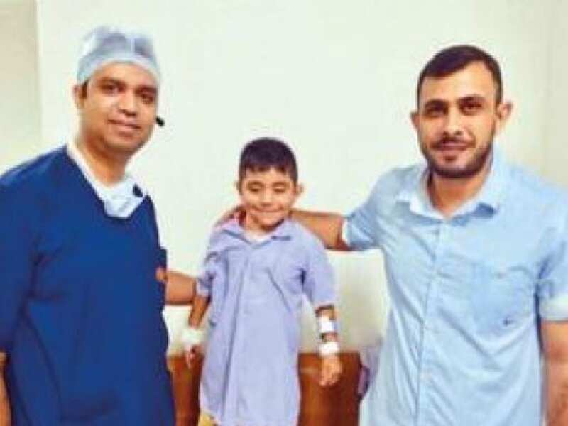 Tumour that made Iraqi kid grow faster removed