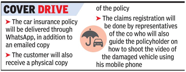 Now, use WhatsApp video to claim car insurance